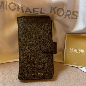 Michael Kors Dark Brown Phone Wallet